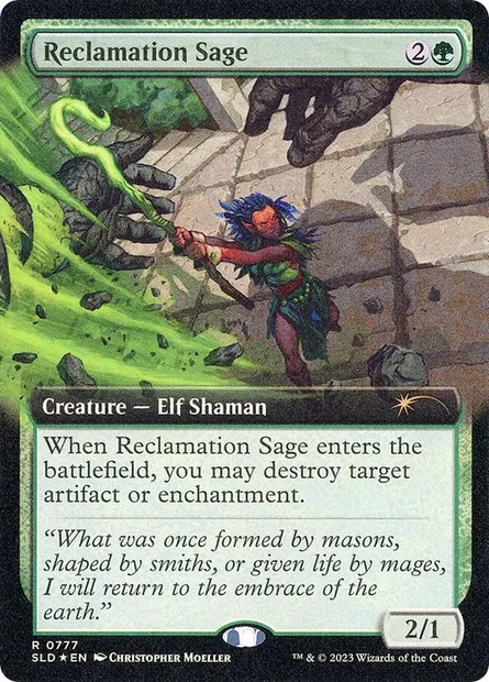 Reclamation Sage, Magic card SLD 777 — Secret Lair Drop set