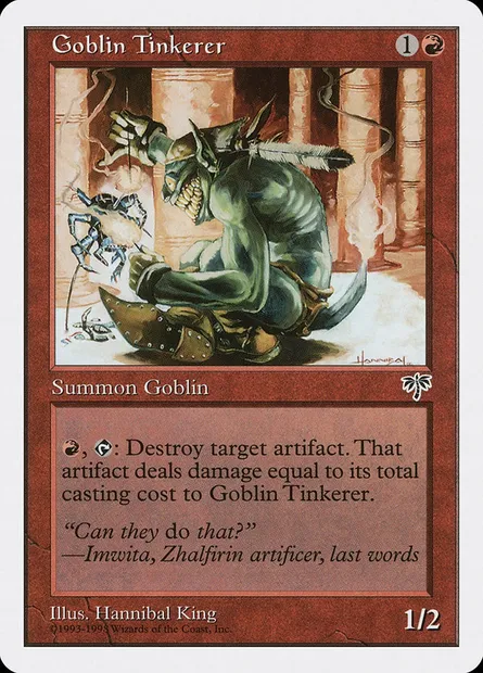 Goblin Tinkerer, Magic card ATH 40 — Anthologies set