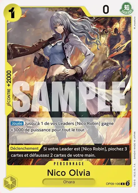 Nico Olvia, carte One Piece OP09-106 — extension LES NOUVEAUX EMPEREURS