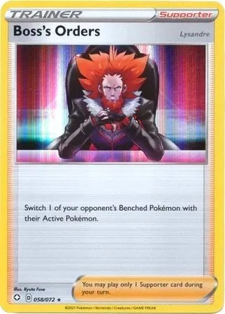 Boss's Orders - Lysandre, Pokémon card TDX 058-3 — Theme Deck & Blisters Exclusives set