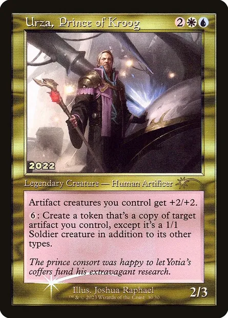 Urza, prince de Kroog, carte Magic P30A 30 — extension 30th Anniversary Play Promos