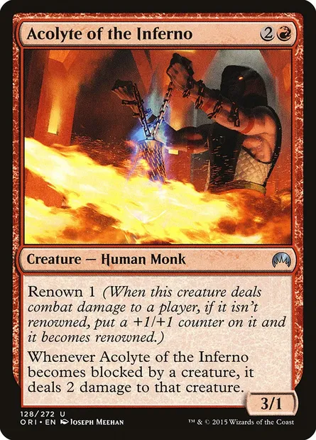 Acolyte of the Inferno, Magic card ORI 128 — Magic Origins set