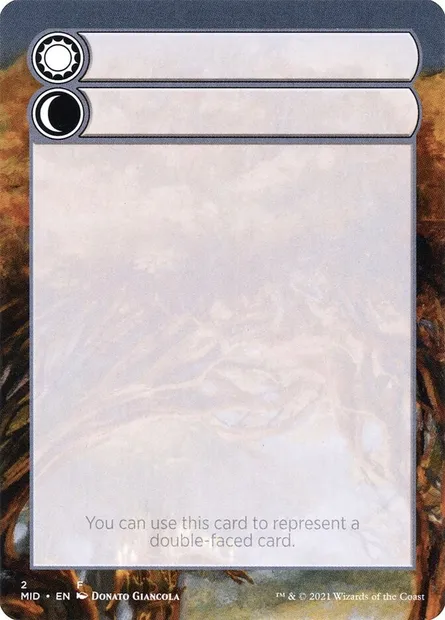 Double-Faced Substitute Card, Magic card SMID 2 — Innistrad: Midnight Hunt Substitute Cards set