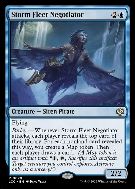 Storm Fleet Negotiator, Magic card LCC 78 — The Lost Caverns of Ixalan Commander set