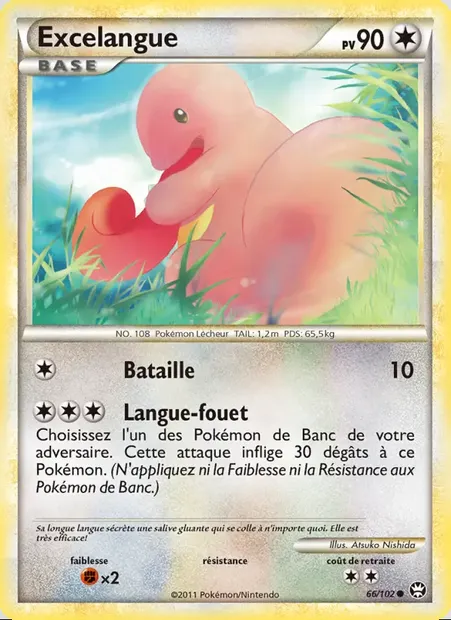 Excelangue, carte Pokémon TM 66 — extension Triomphant