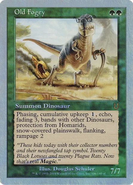 Old Fogey, Magic card UNH 106★ — Unhinged set