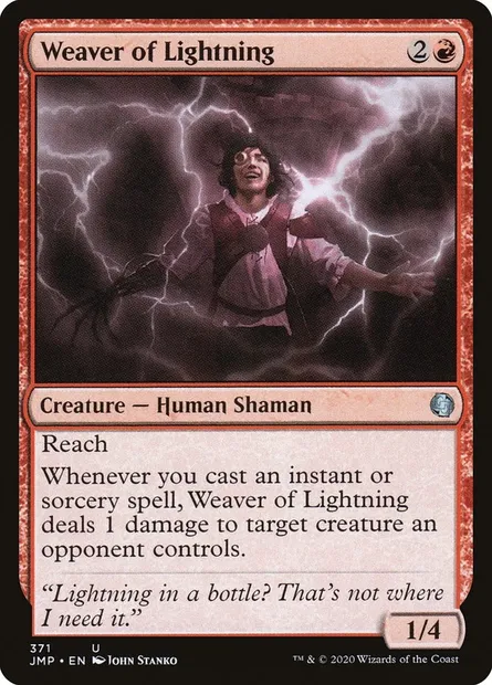 Weaver of Lightning, Magic card JMP 371 — Jumpstart set