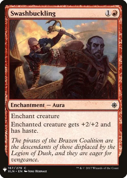 Swashbuckling, Magic card PLST XLN-167 — The List set