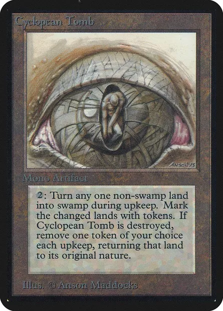 Cyclopean Tomb, Magic card LEA 240 — Limited Edition Alpha set