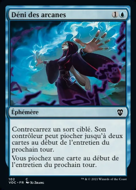 Déni des arcanes, carte Magic VOC 102 — extension Crimson Vow Commander