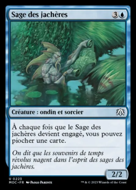 Sage des jachères, carte Magic MOC 223 — extension March of the Machine Commander