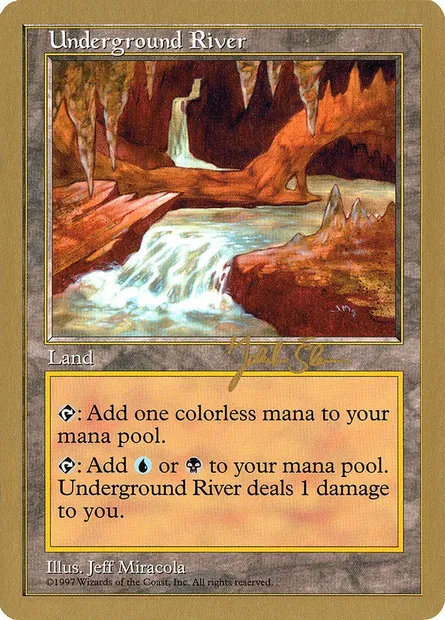 Underground River, Magic card WC97 js426 — World Championship Decks 1997 set