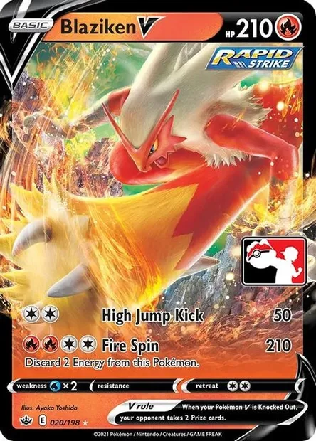 Blaziken V, Pokémon card PPS 020-2 — Play! Pokémon Prize Pack Series set