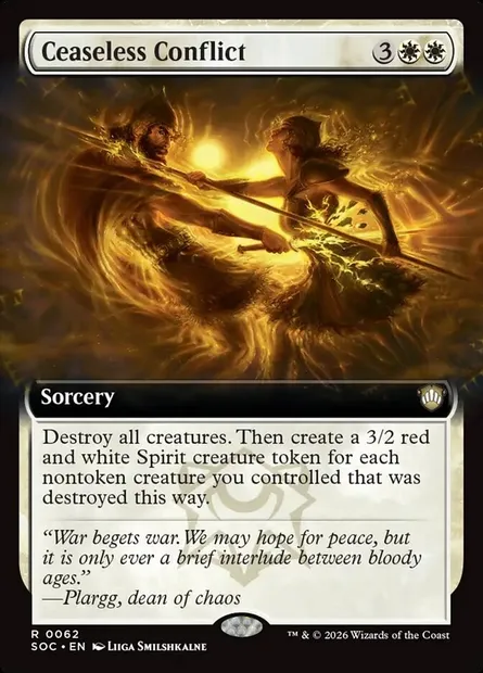 Ceaseless Conflict, Magic card SOC 62 — Secrets of Strixhaven Commander set