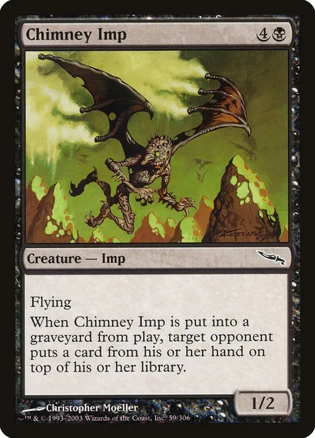 Chimney Imp, Magic card MRD 59 — Mirrodin set
