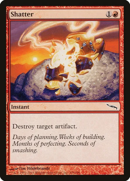 Shatter, Magic card MRD 105 — Mirrodin set