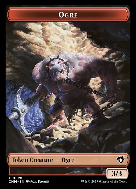 Ogre, carte Magic TCMM 28 — extension Commander Masters Tokens