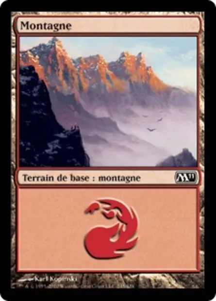 Montagne, carte Magic M11 245 — extension Magic 2011
