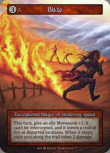Blaze, Sorcery card ALP 193 — Alpha set