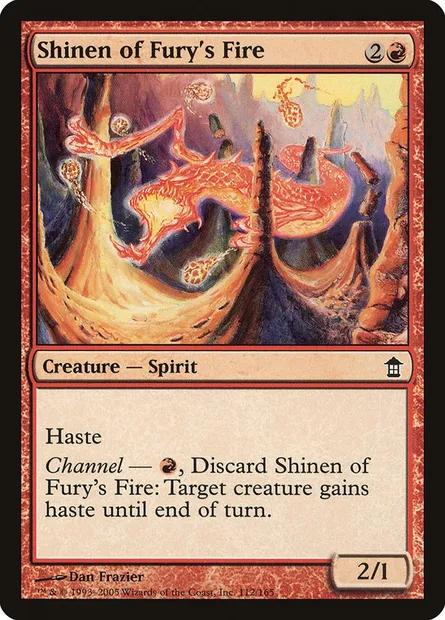Shinen du feu de la fureur, carte Magic SOK 112 — extension Libérateurs de Kamigawa