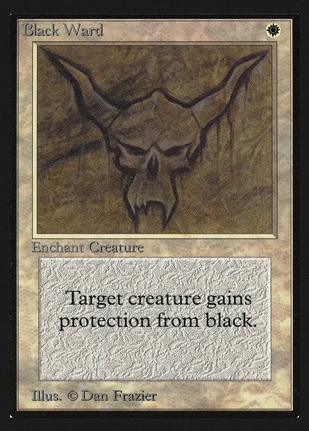 Rune de garde noire, carte Magic CED 5 — extension Collectors' Edition