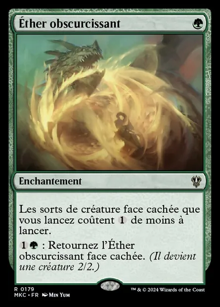 Éther obscurcissant, carte Magic MKC 179 — extension Murders at Karlov Manor Commander