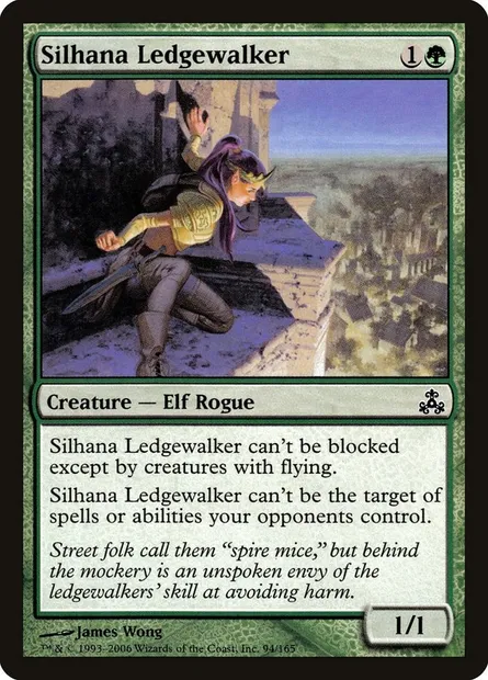 Silhana Ledgewalker, Magic card GPT 94 — Guildpact set