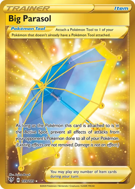 Big Parasol, Pokémon card DAA 199 — Darkness Ablaze set