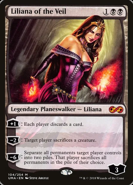 Liliana of the Veil, Magic card UMA 104 — Ultimate Masters set