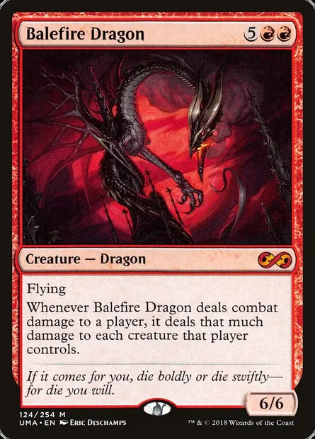 Balefire Dragon, Magic card UMA 124 — Ultimate Masters set
