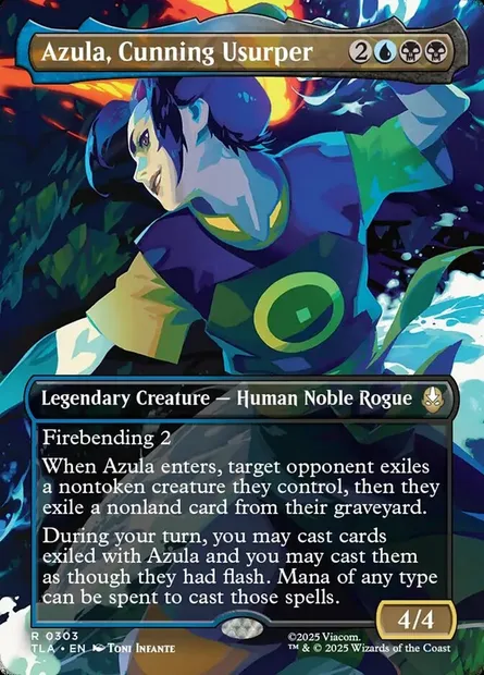 Azula, Cunning Usurper, Magic card TLA 303 — Avatar: The Last Airbender set