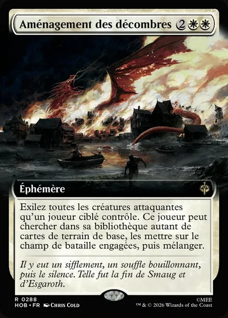 Aménagement des décombres, carte Magic HOB 288 — extension The Hobbit