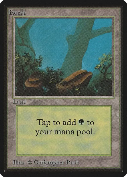 Forest, Magic card LEB 300 — Limited Edition Beta set