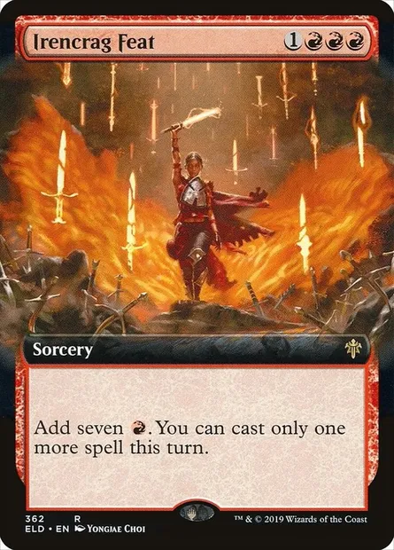 Irencrag Feat, Magic card ELD 362 — Throne of Eldraine set