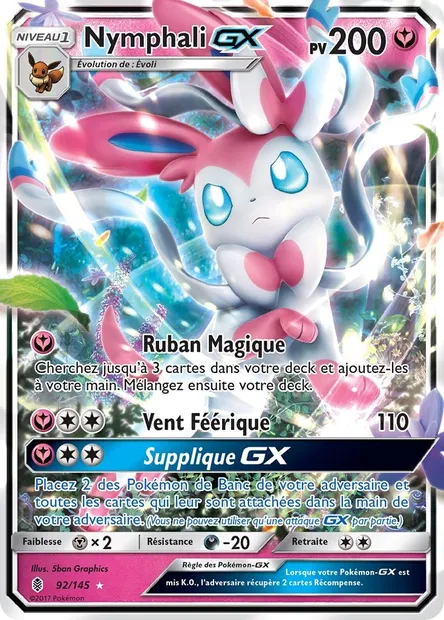 Nymphali GX, carte Pokémon GRI 92 — extension Gardiens Ascendants