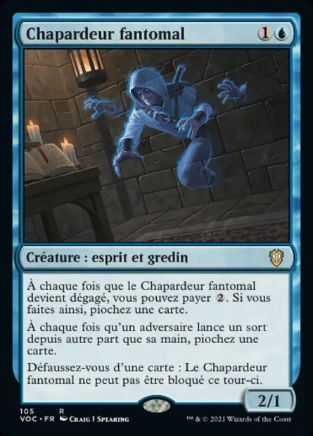 Chapardeur fantomal, carte Magic VOC 105 — extension Crimson Vow Commander