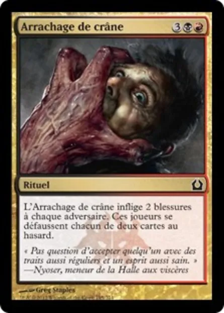 Arrachage de crâne, carte Magic RTR 195 — extension Retour à Ravnica