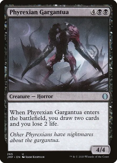 Phyrexian Gargantua, Magic card JMP 265 — Jumpstart set