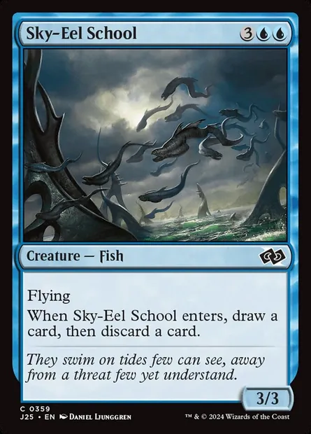 Sky-Eel School, Magic card J25 359 — Foundations Jumpstart set