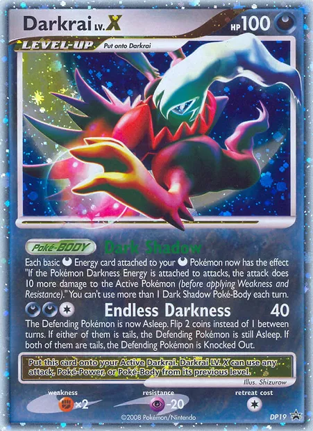 Darkrai, Pokémon card DP 19 — DP Black Star Promos set