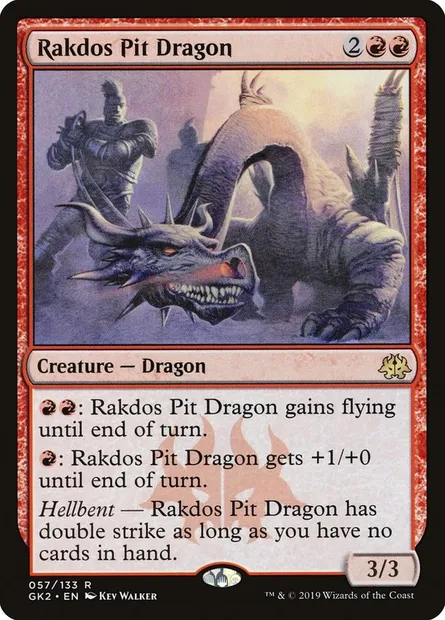 Rakdos Pit Dragon, Magic card GK2 57 — RNA Guild Kit set