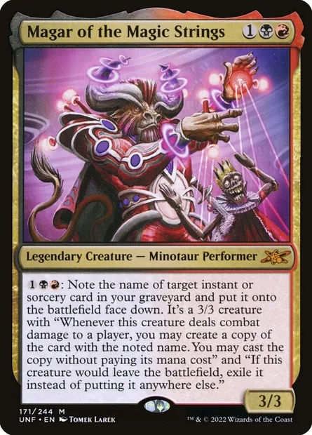 Magar of the Magic Strings, Magic card UNF 171 — Unfinity set
