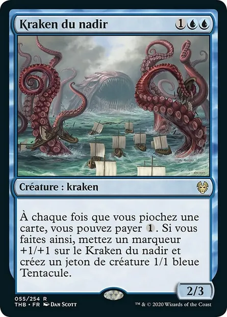 Kraken du nadir, carte Magic THB 55 — extension Theros Beyond Death