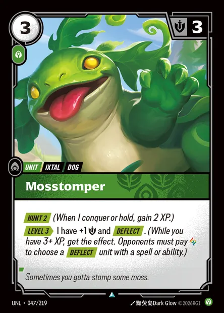 Mosstomper, carte Riftbound UNL 047 — extension Unleashed