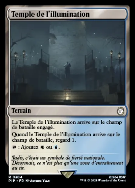 Temple de l'illumination, carte Magic PIP 304 — extension Fallout