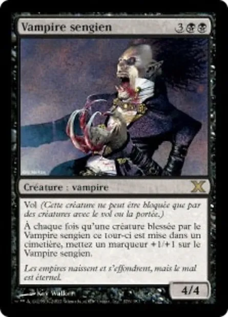 Vampire sengien, carte Magic 10E 176 — extension Dixième édition