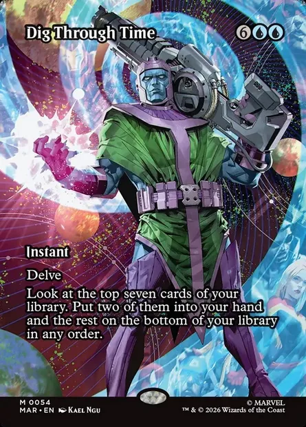Dig Through Time, Magic card MAR 54 — Marvel Universe set
