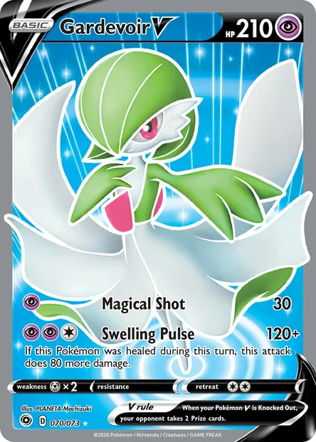Gardevoir V, Pokémon card CPA 70 — Champion's Path set