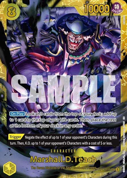 Marshall.D.Teach, One Piece card OP16-119 — THE TIME OF BATTLE set