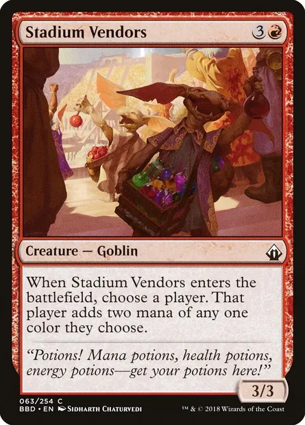Stadium Vendors, carte Magic BBD 63 — extension Battlebond